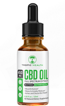 cbd bottle tropic health club